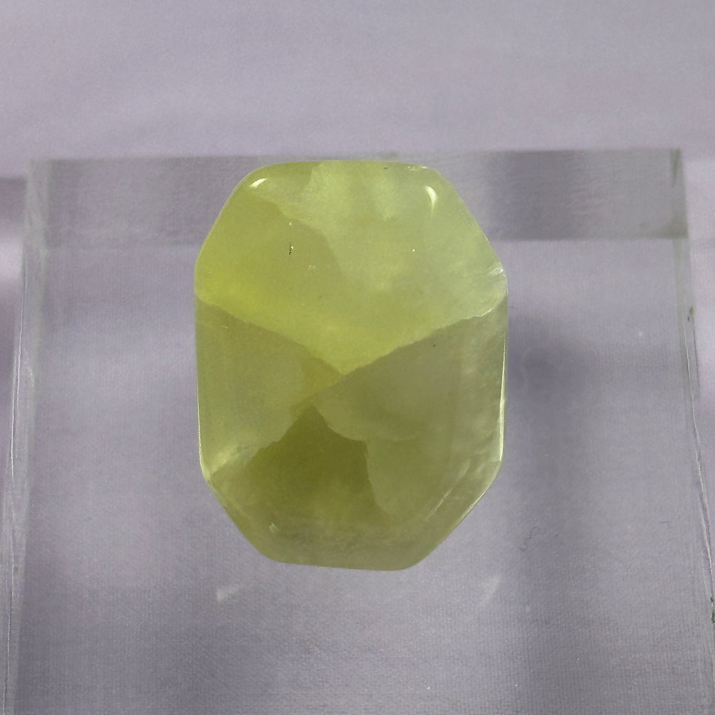 Gemmy Prehnite crystal flat stone 11.9g SN49742