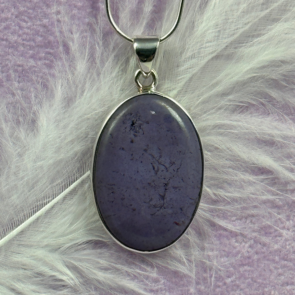 925 Silver Purple Jade crystal pendant 5.0g SN53030