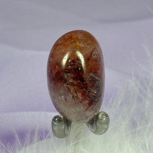 Red Fire Hematite Quartz crystal tumble stone 15.3g SN56201