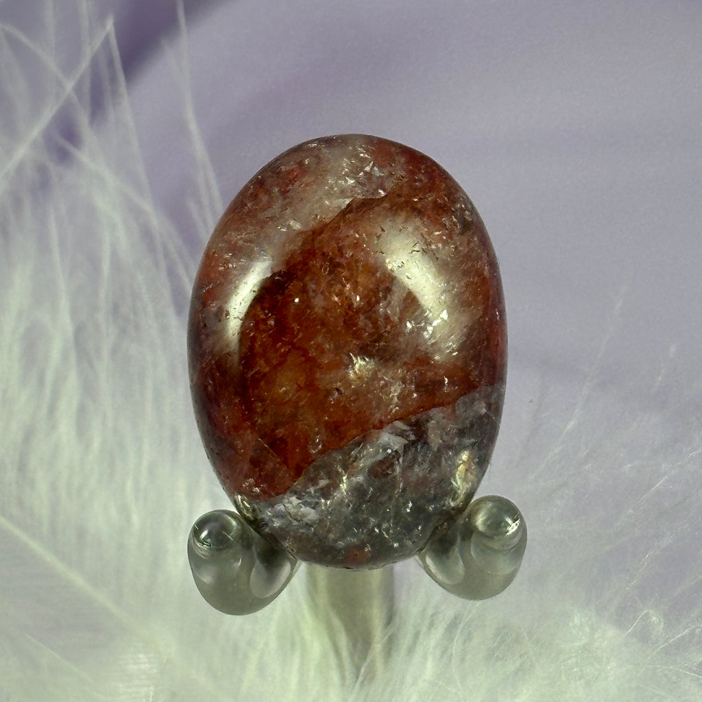 Red Fire Hematite Quartz crystal tumble stone 13.5g SN56203