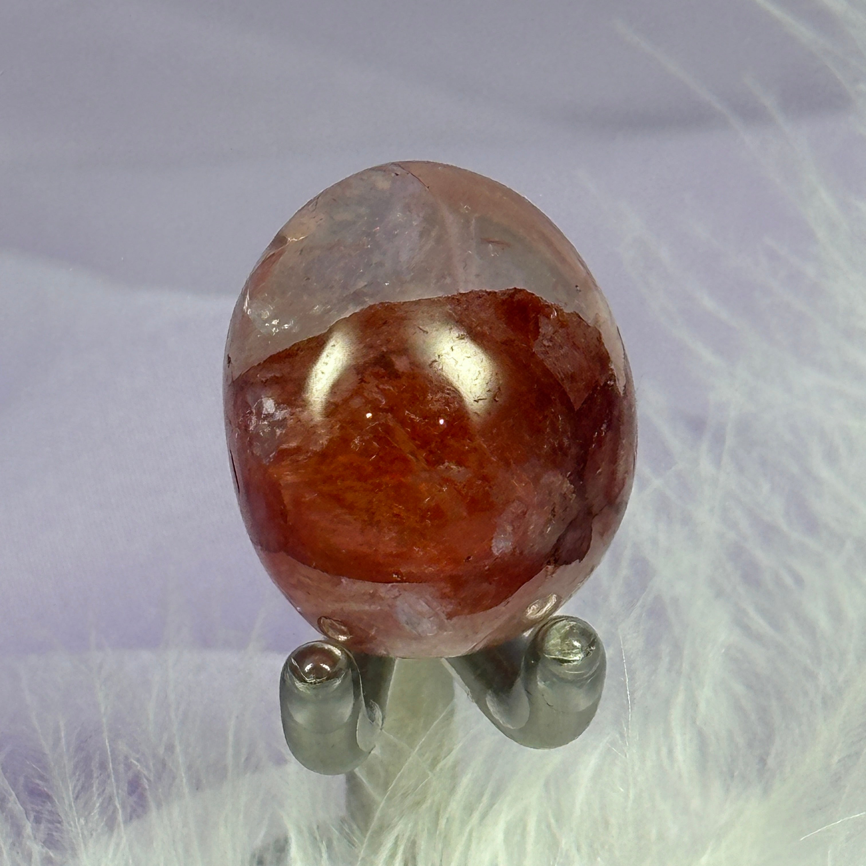 Red Fire Hematite Quartz crystal tumble stone 15.0g SN56204