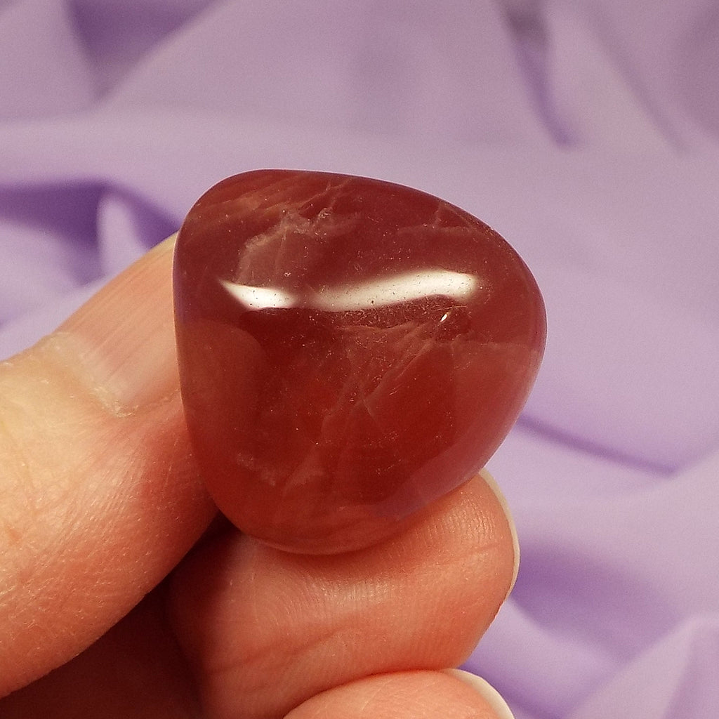 Beautiful polished stone AAA grade Rhodochrosite 12.5g SN47106