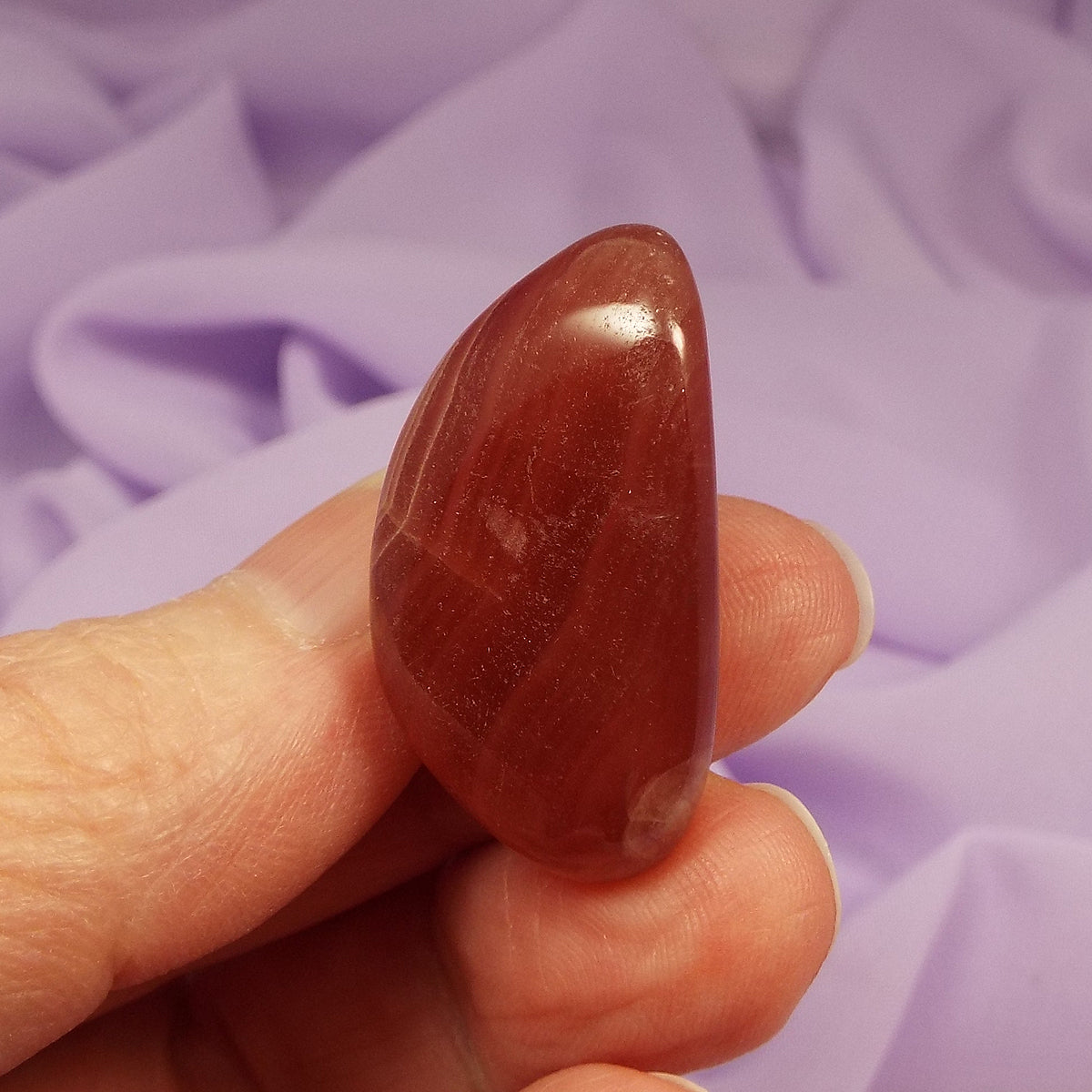 Beautiful polished stone AAA grade Rhodochrosite 16.8g SN47107