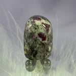 Ruby in Feldspar crystal tumble stone 10.7g SN21960