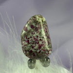 Ruby in Feldspar crystal tumble stone 9.7g SN21975