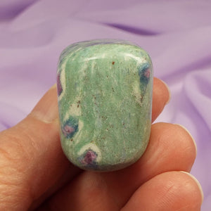 Extra large Ruby in Fuchsite tumble stone 41g SN55069