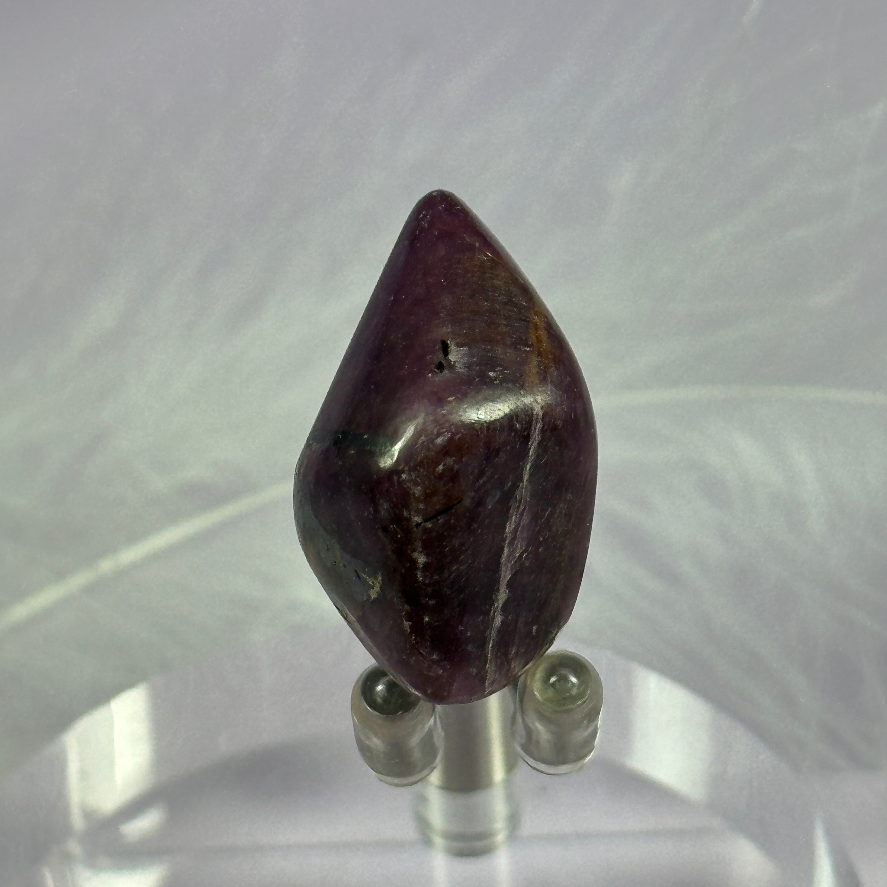 Deep red small Ruby crystal tumble stone 9.2g SN28789