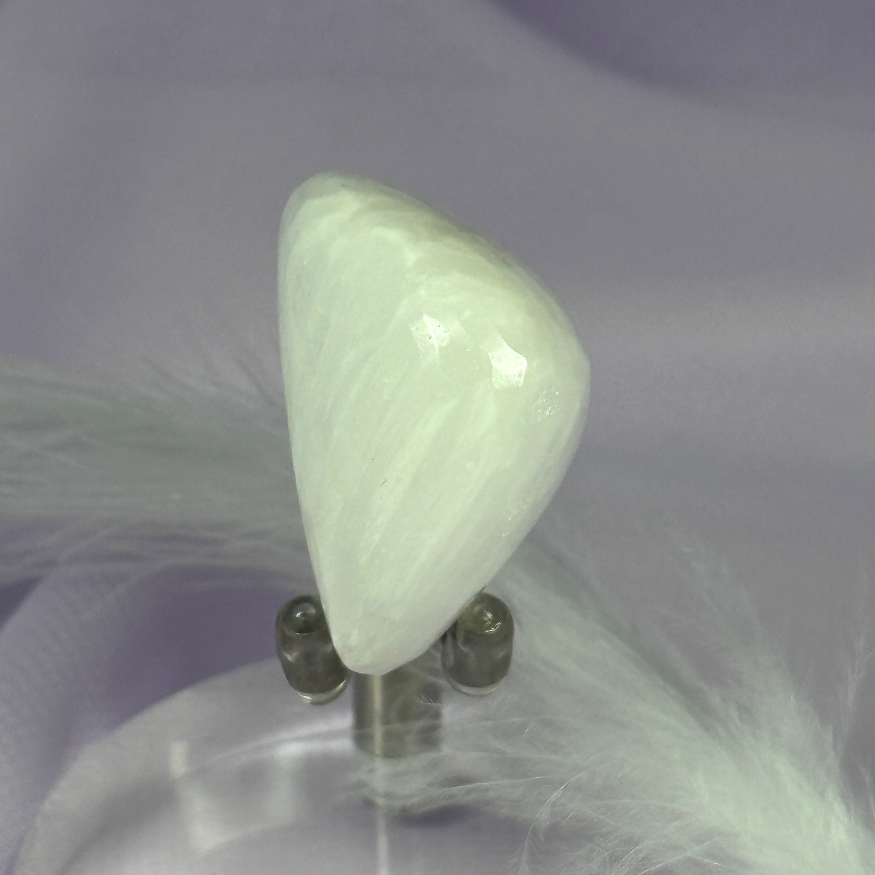 Scolecite crystal tumble stone 16.8g SN45519
