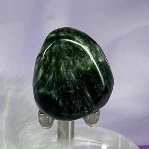 Large A grade Seraphinite crystal tumble stone 19.8g SN54276