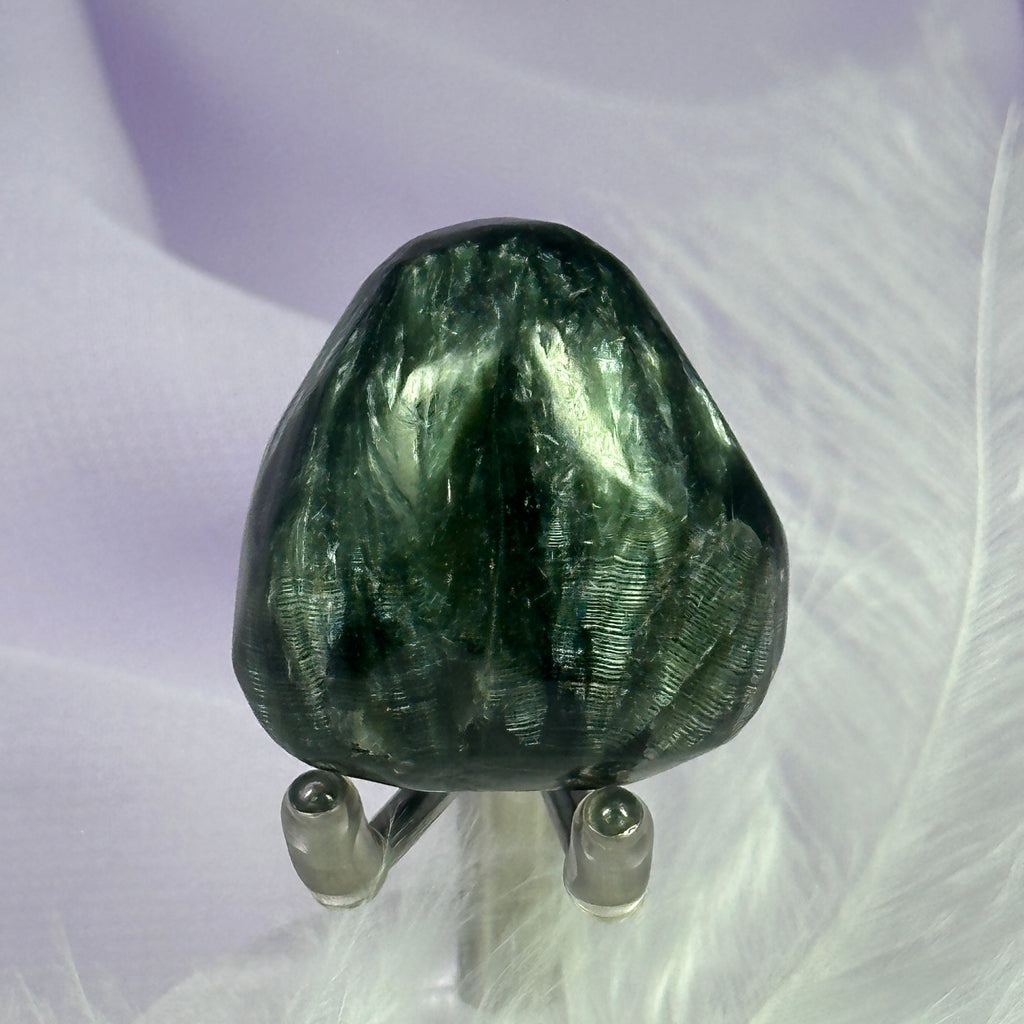 Large A grade Seraphinite crystal tumble stone 20g SN56191