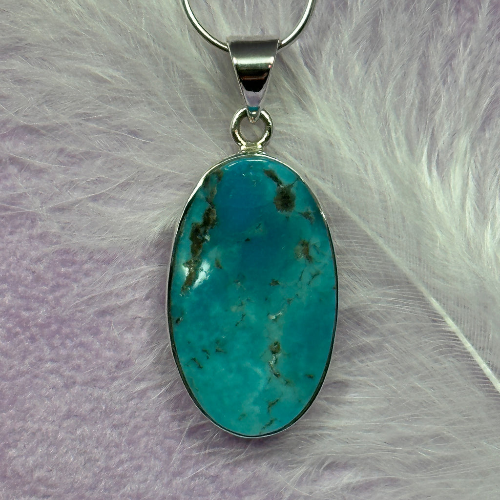 925 Silver Turquoise crystal pendant Sleeping Beauty Mine 4.6g SN52976