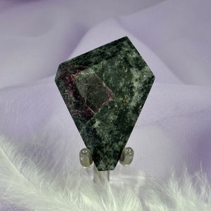 Polished flat piece of Pink Spinel in Aventurine crystal 18.4g SN32574