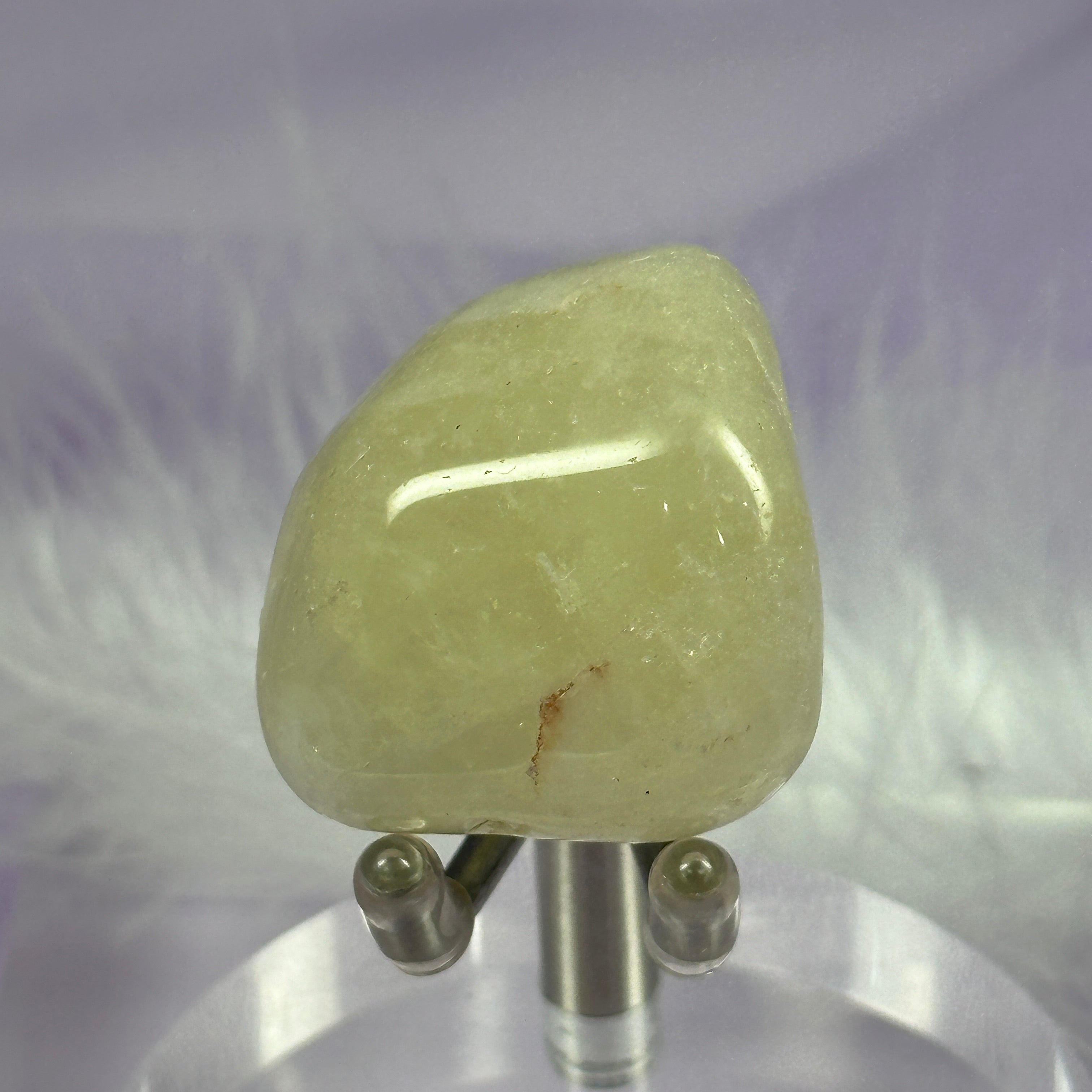 Rare Quartz with Sulphur tumble stone, Golden Sun Quartz 17.2g SN37675