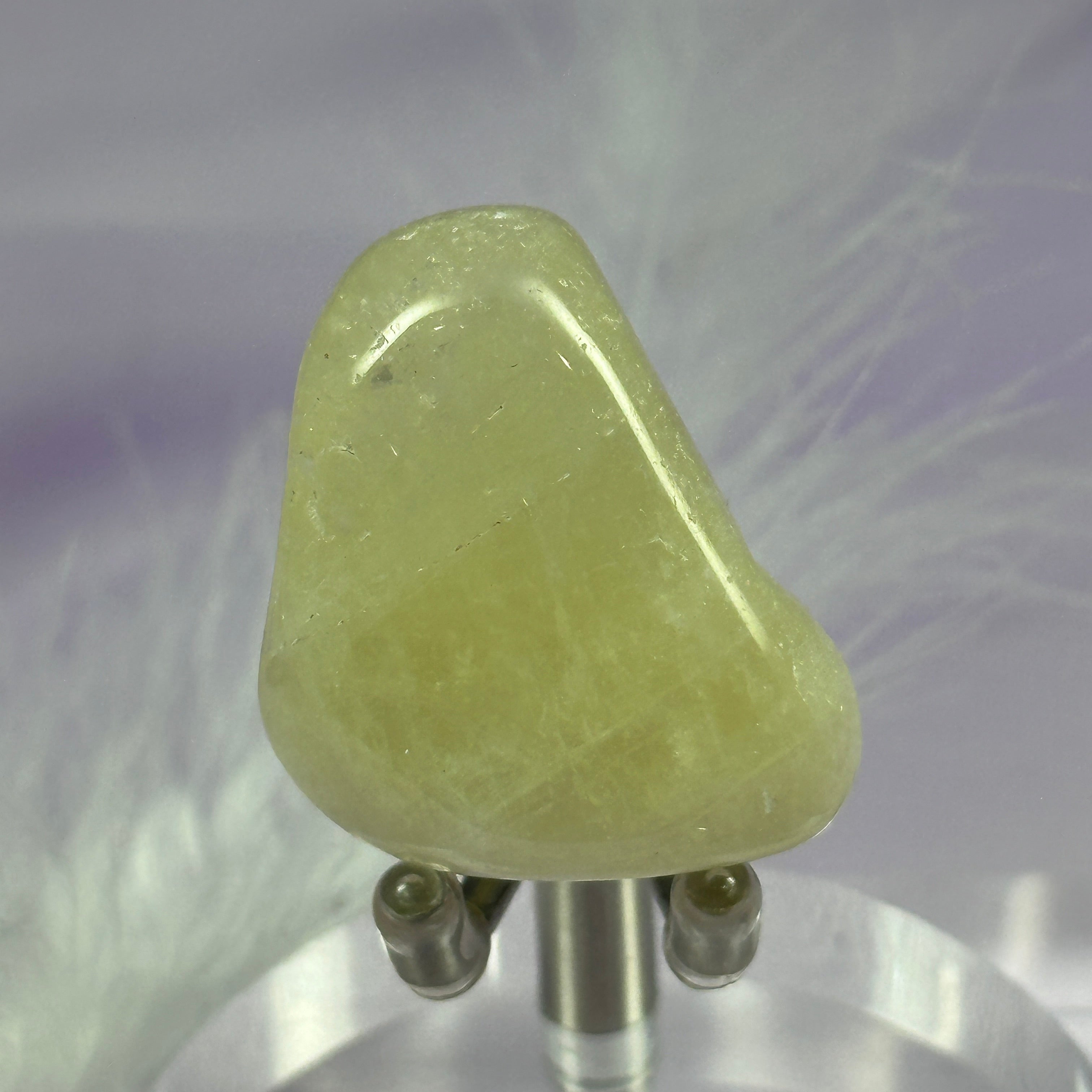 Rare Quartz with Sulphur tumble stone, Golden Sun Quartz 16.2g SN37676