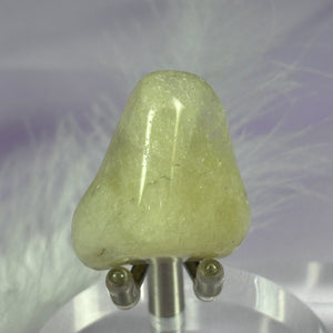 Rare Quartz with Sulphur tumble stone, Golden Sun Quartz 16.2g SN37676