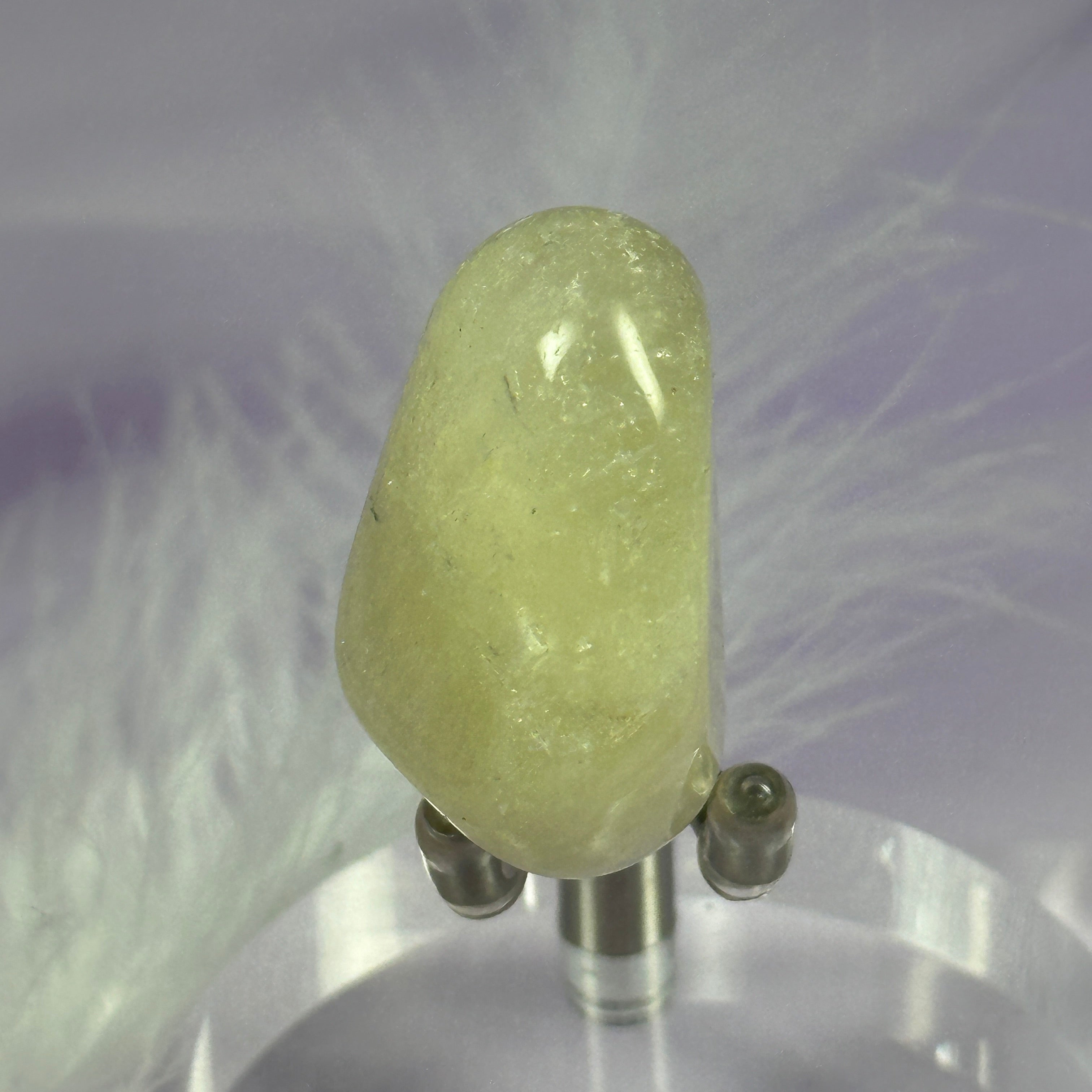 Rare Quartz with Sulphur tumble stone, Golden Sun Quartz 16.2g SN37676