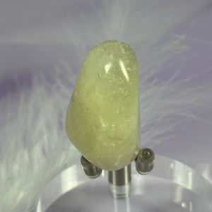 Rare Quartz with Sulphur tumble stone, Golden Sun Quartz 16.2g SN37676