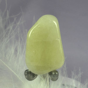 Rare Quartz with Sulphur tumble stone, Golden Sun Quartz 15.3g SN37678