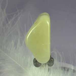 Rare Quartz with Sulphur tumble stone, Golden Sun Quartz 15.3g SN37678