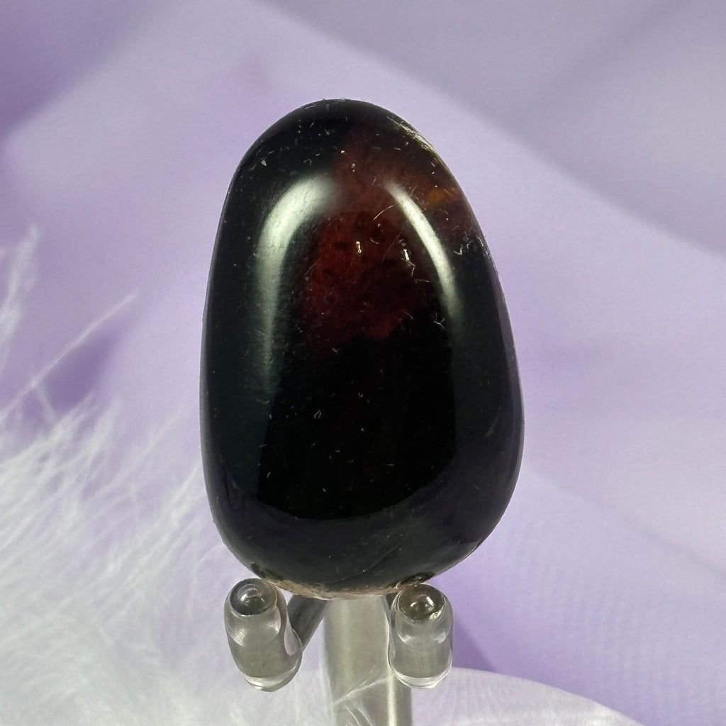 Rare tumble polished piece of Sumatran Red Amber 7.0g SN55452