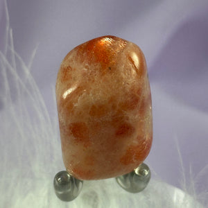 Sunstone crystal tumble stone, great flashes 12.0g SN44049