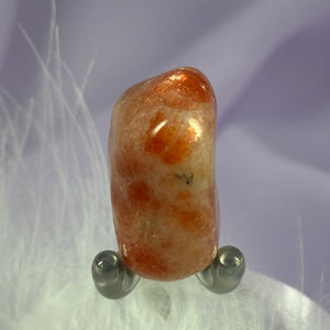 Sunstone crystal tumble stone, great flashes 12.0g SN44049