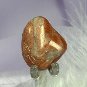 Sunstone crystal tumble stone, Great Flash! 9.1g SN54214