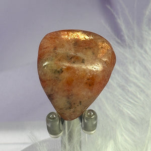 Sunstone crystal tumble stone, Great Flash! 9.6g SN54215