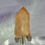 Rare small natural Peach, Tangerine Lemurian Seed Quartz point 9.0g SN24097