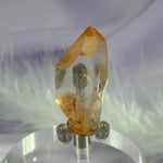 Rare small natural Peach, Tangerine Lemurian Seed Quartz point 8.9g SN24098