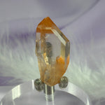 Rare small natural Peach, Tangerine Lemurian Seed Quartz point 8.9g SN24098