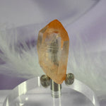 Rare small nat. Peach Lemurian Seed Quartz point Self Healed, Key 8.4g SN27687