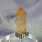 Rare small nat. Peach Lemurian Seed Quartz point Self Healed, Key 8.4g SN27687