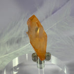 Rare small nat. Peach Lemurian Seed Quartz point, DT, Bridge, Key 6.6g SN27688