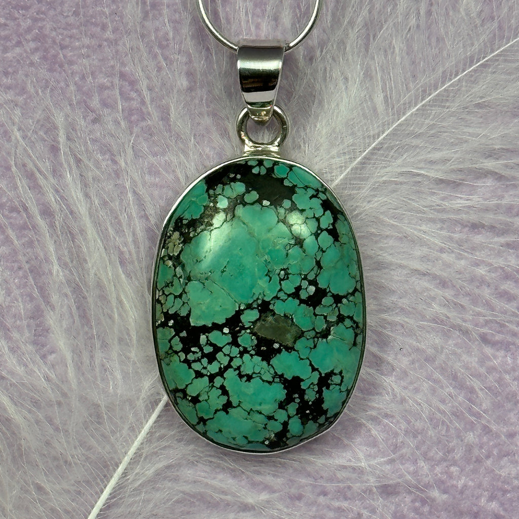 925 Silver Turquoise crystal pendant 6.8g SN52919
