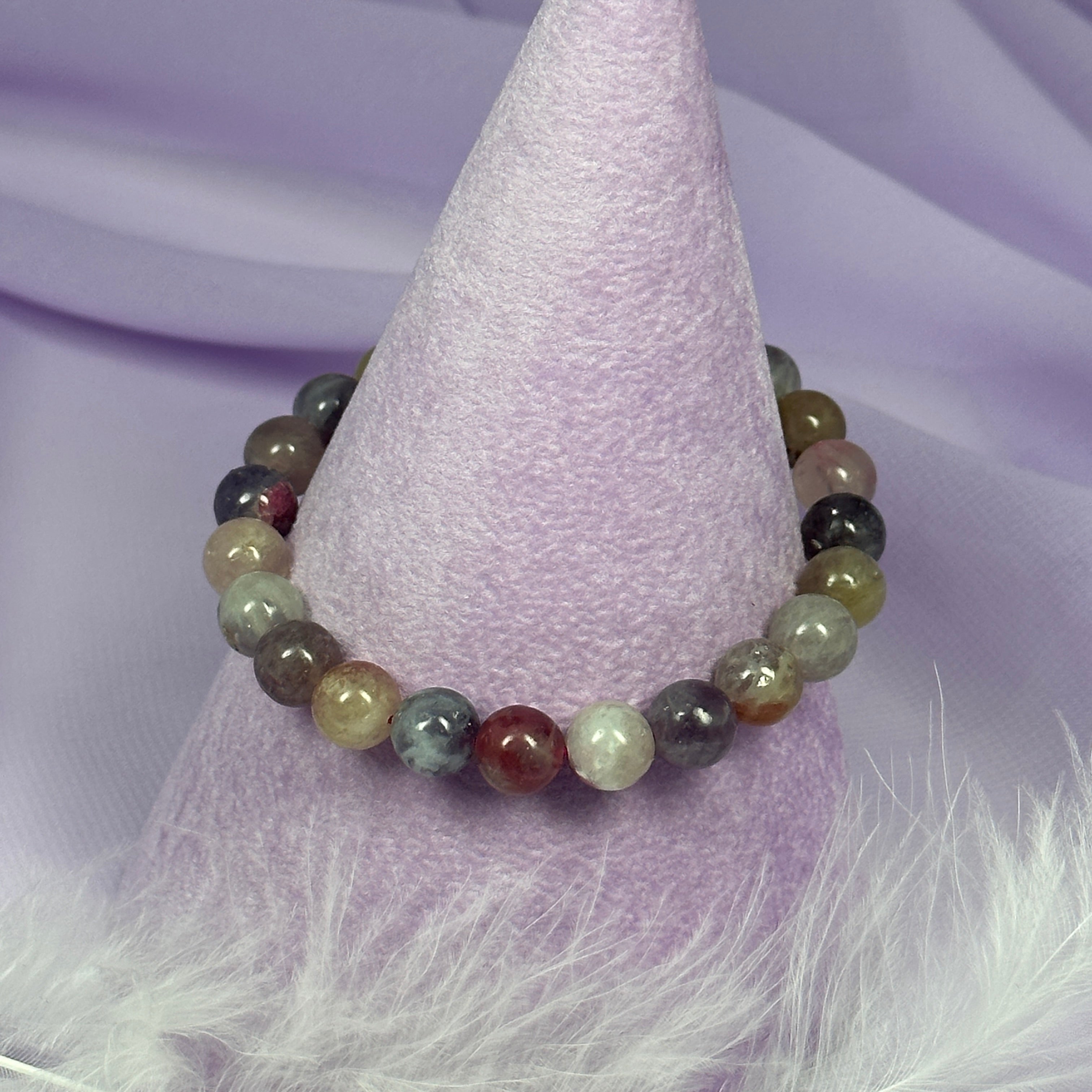 New!! Unicorn Stone bead bracelet 19.7g SN54768