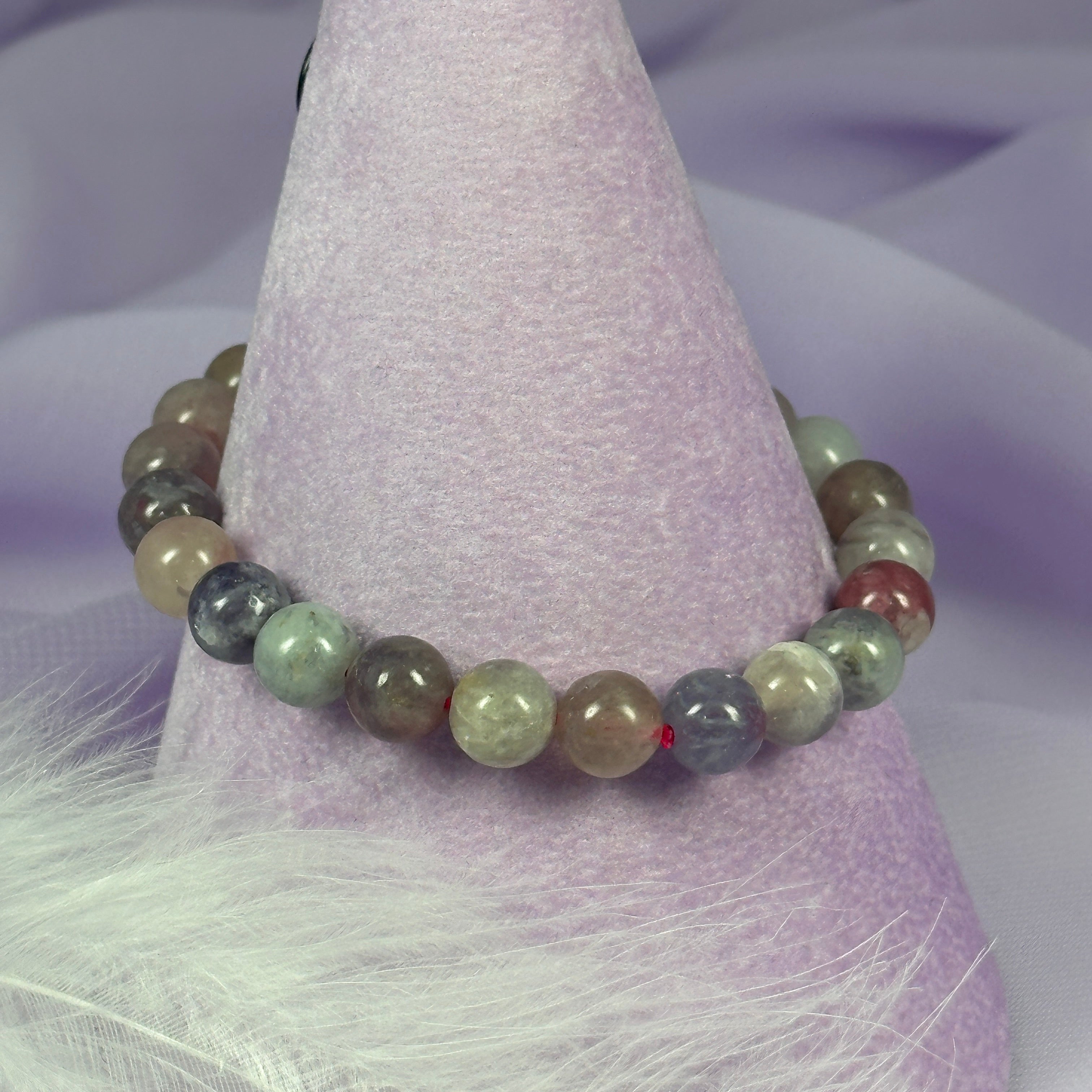 New!! Unicorn Stone bead bracelet 19.7g SN54770