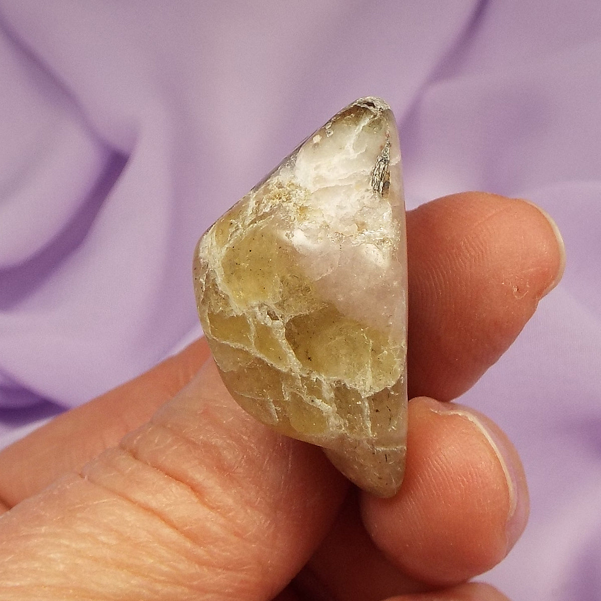 Rare Ussingite, Green Sodalite tumble stone, Greenland 14.7g SN54791