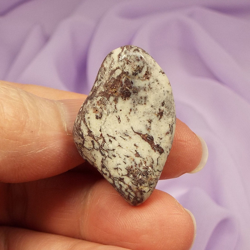 Rare Viper Jasper tumble stone, Magnesite, Hematite 9.9g SN26291