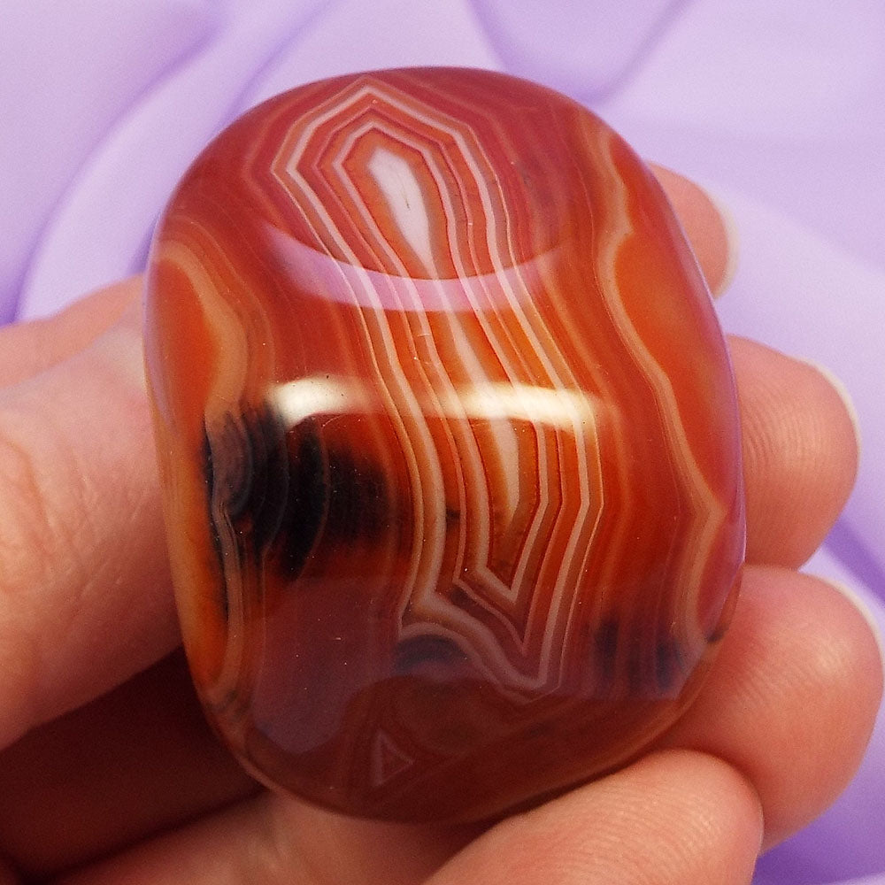 Beautiful Mad River Agate polished stone 'Heal Inner Anger' 54g SN39733