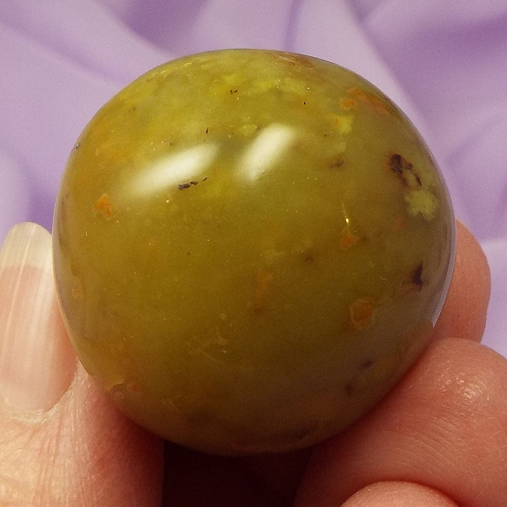 Green Opal crystal tumble stone 20g SN47232