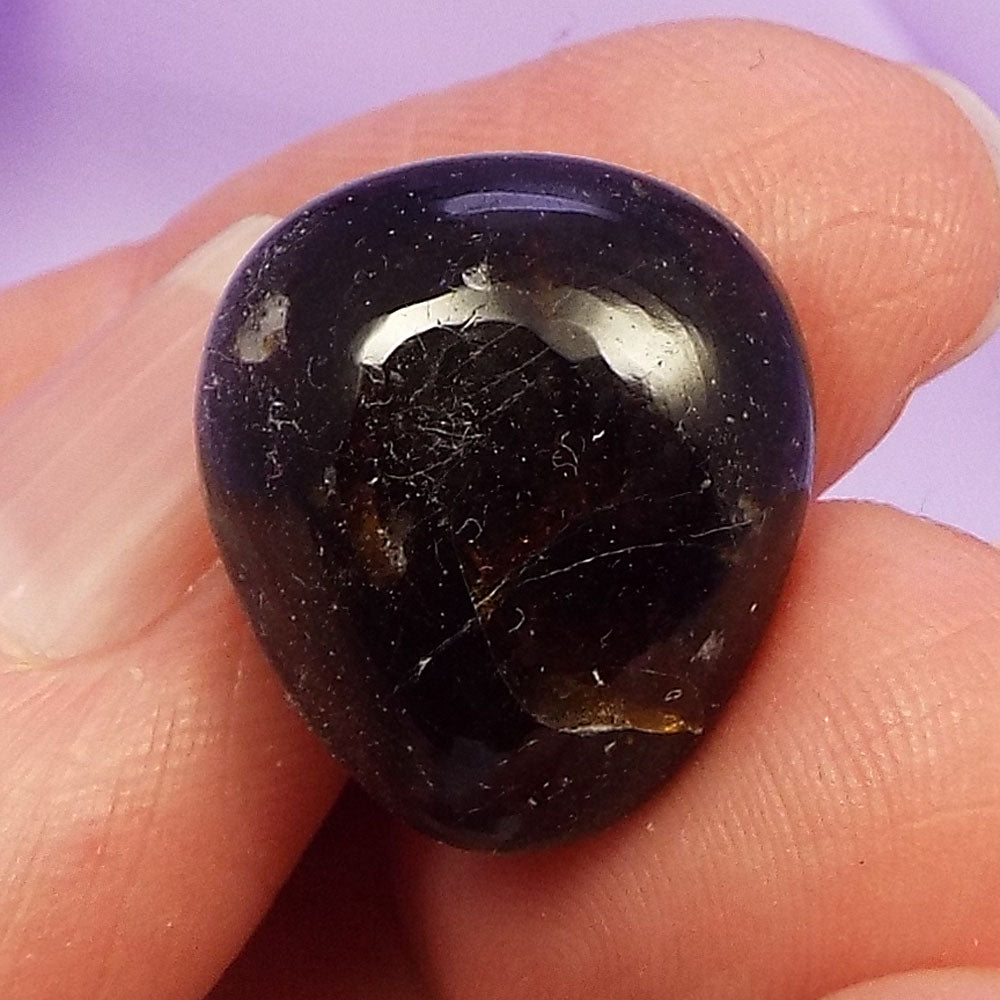 Small Dravite, Brown Tourmaline tumblestone 'Accept Yourself' 4.6g SN48727