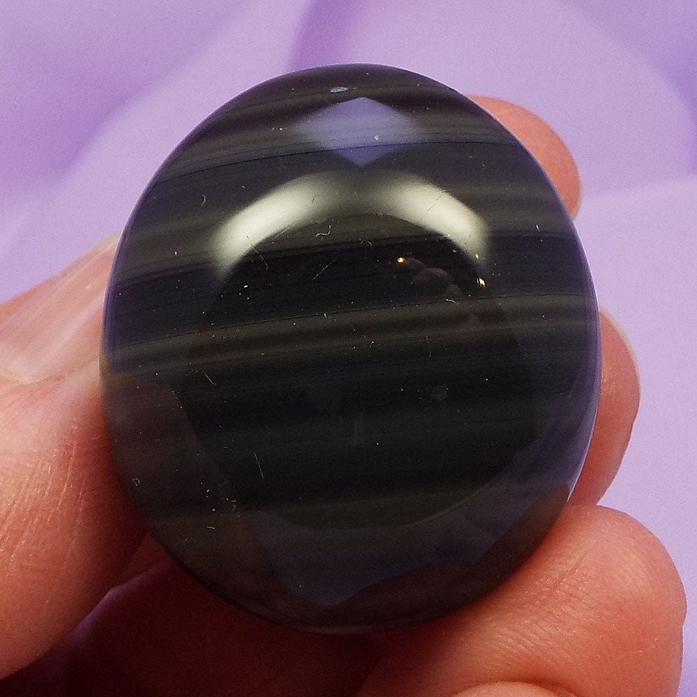 Large Platinum Obsidian tumblestone 'Emotional Change' 21g SN51675