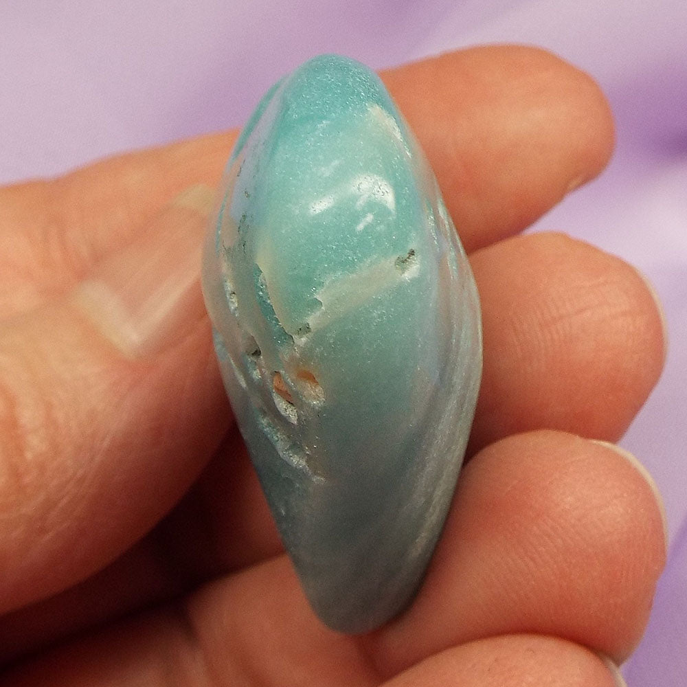 Amazonite heart 'Face Challenges' 26g SN51696