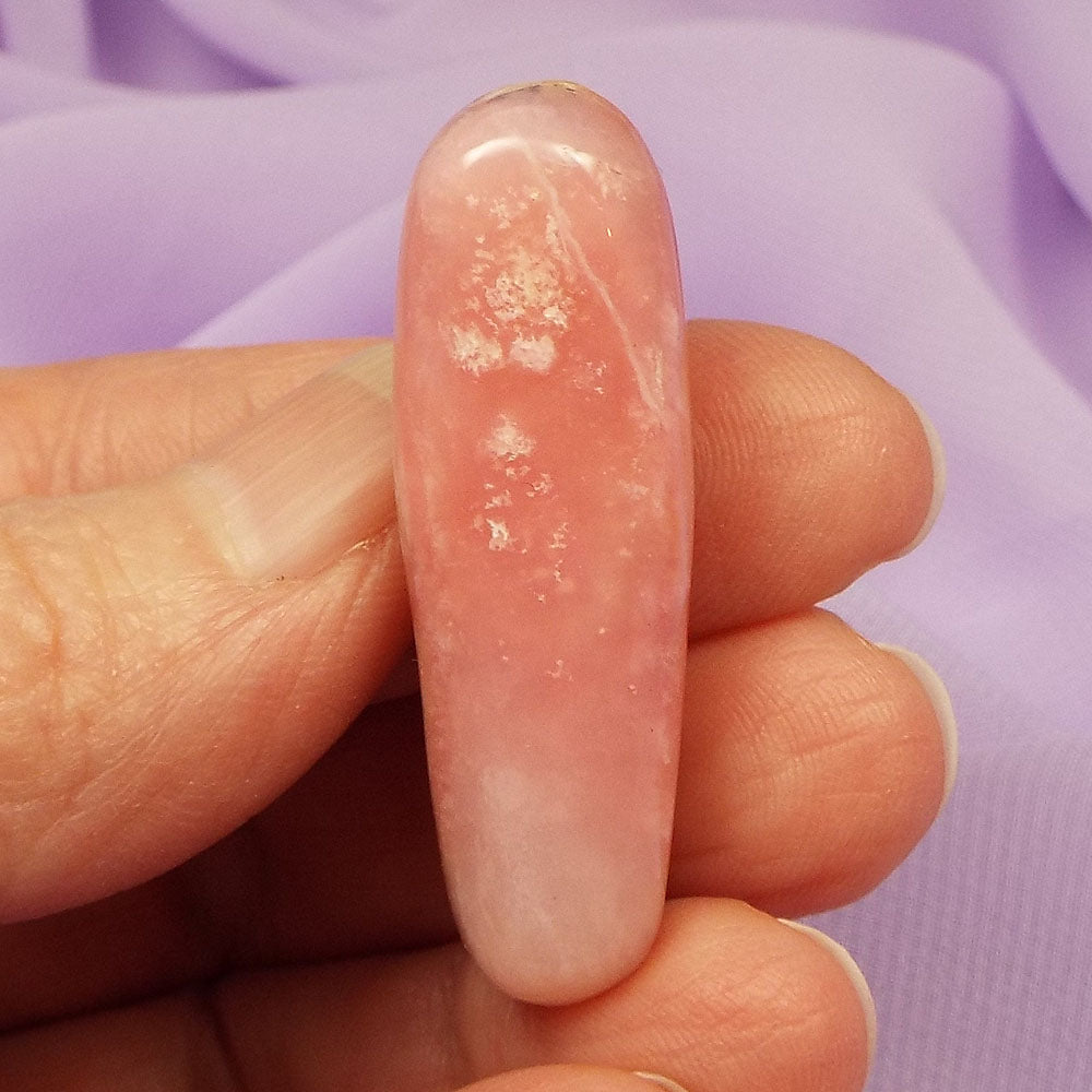 AA Pink Opal crystal tumble stone, wand 10.8g SN53170