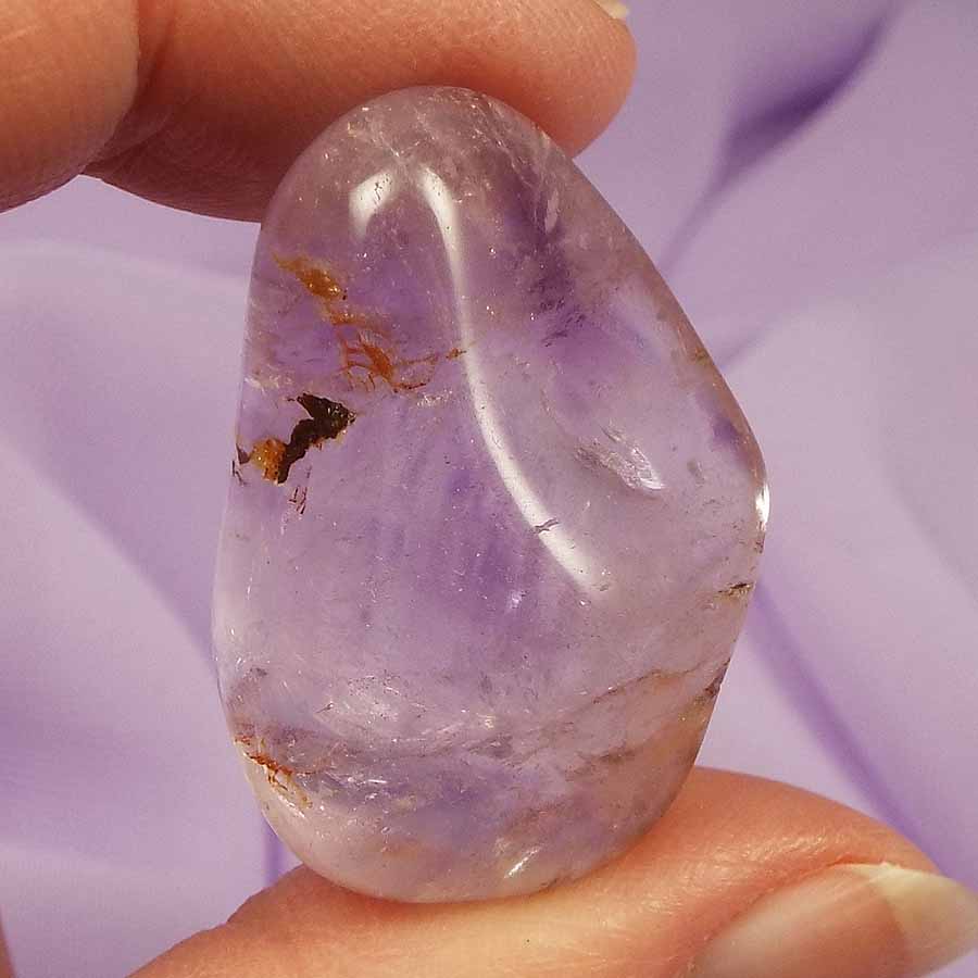Amethyst Phantom Crystal Tumbled Stone