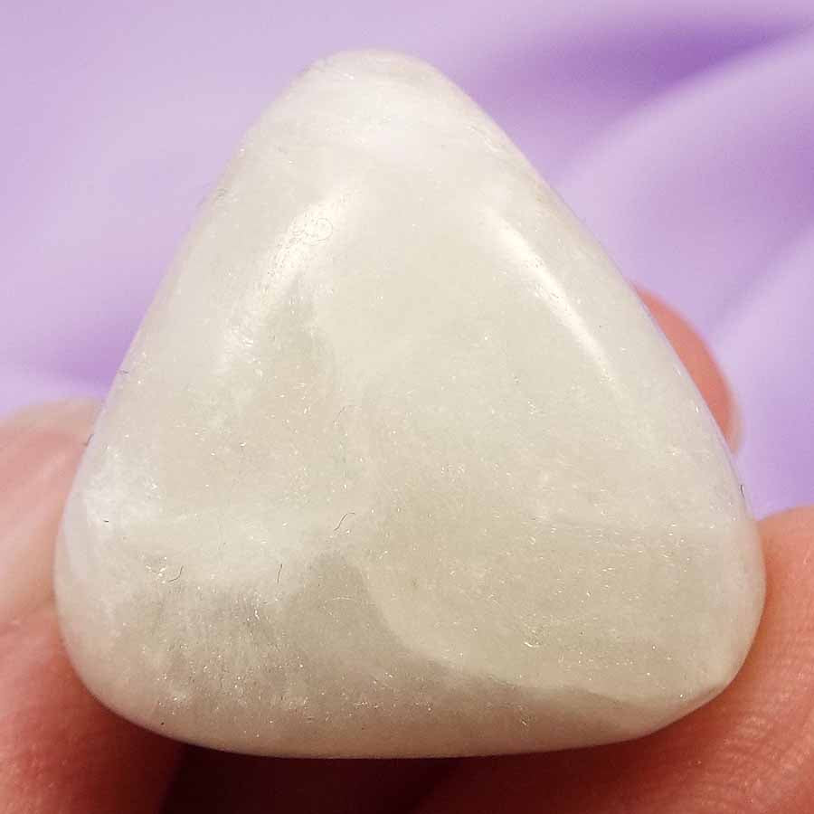 Rare Anhydrite tumblestone 'See The Gift In Everything' 15.0g SN46732