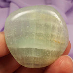Banded Green Calcite smooth stone 'New Possibilities' 28g SN54268