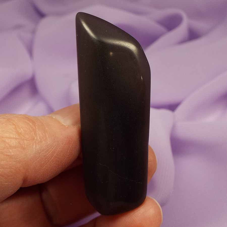 Flat polished piece Black Obsidian 'Drop That Baggage' 12.5g SN42171
