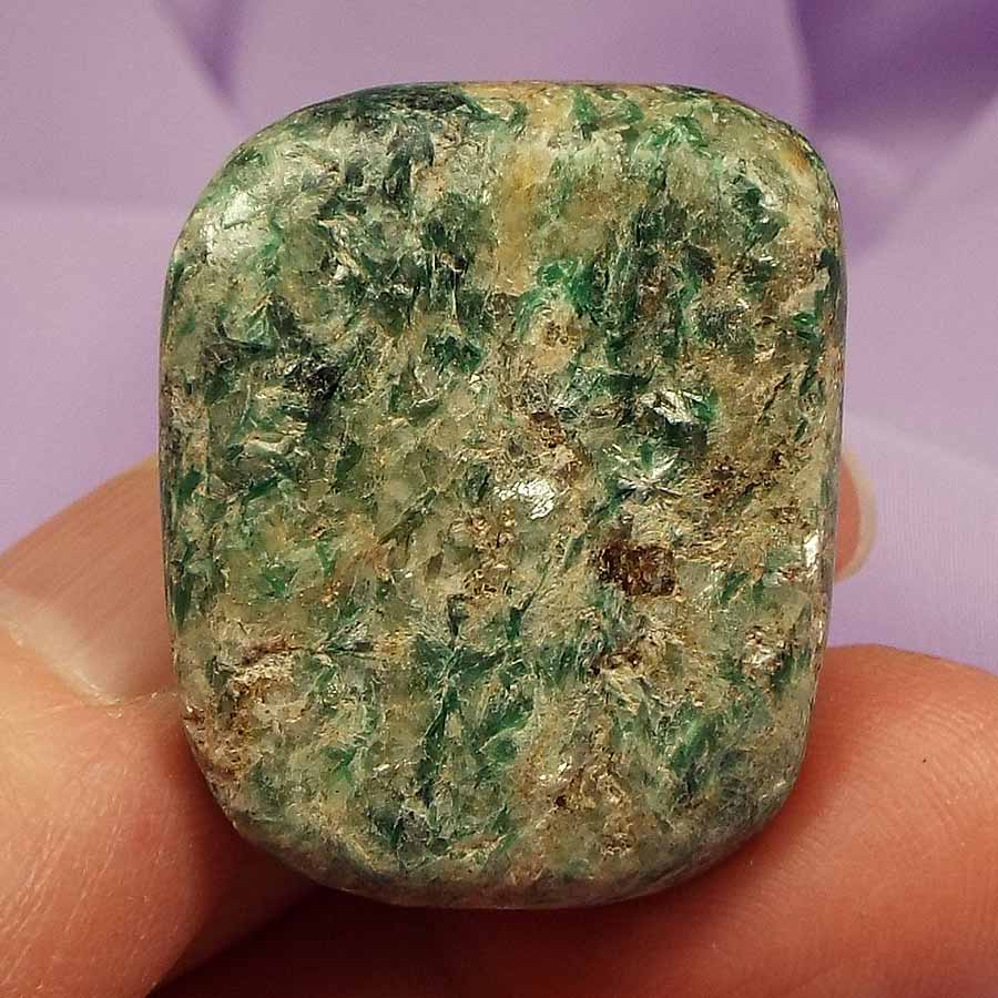 Blue and Green Kyanite in Mica hand polished stone 18.7g SN52119